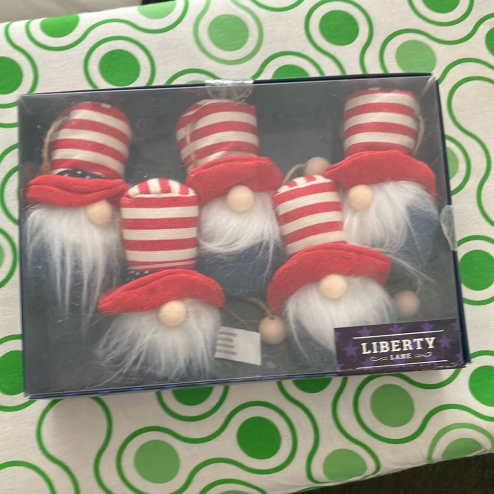 Sealed Fourth of July uncle sam garland